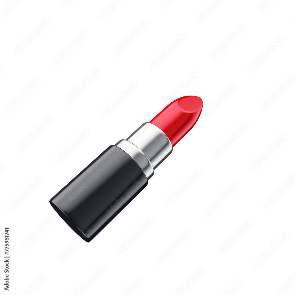 Batom vermelho 3d render isolado Batom vermelho 3d render isolado