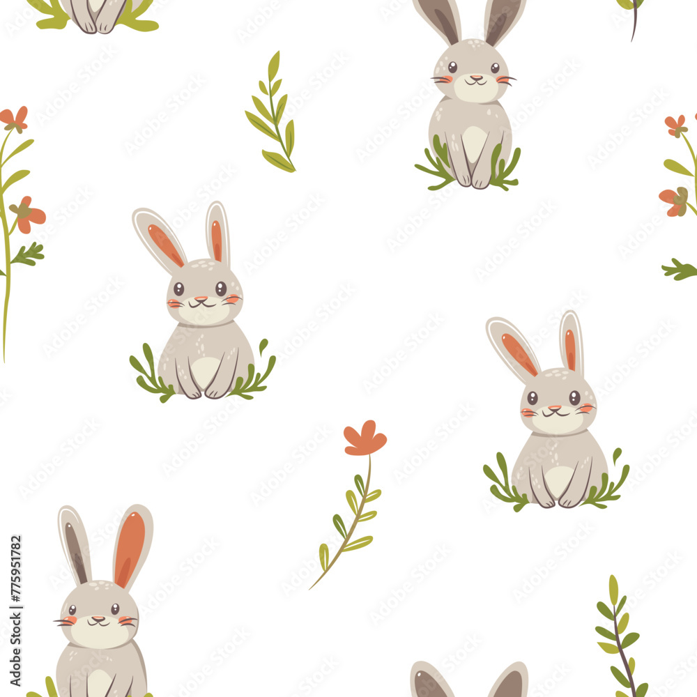seamless pattern bunnies seamless pattern bunnies