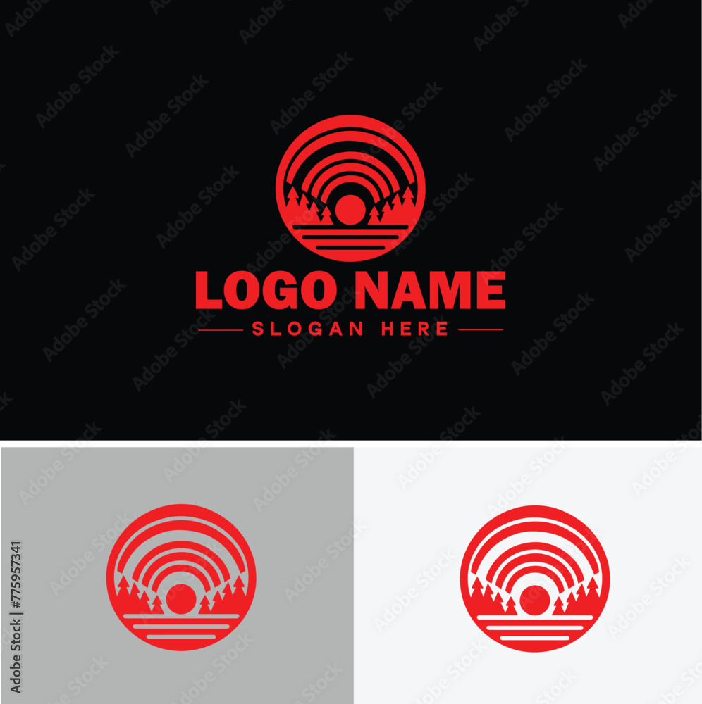 Rainbow logo icon vector for business app icon cloud natural silhouette rainbow logo template Rainbow logo icon vector for business app icon cloud natural silhouette rainbow logo template