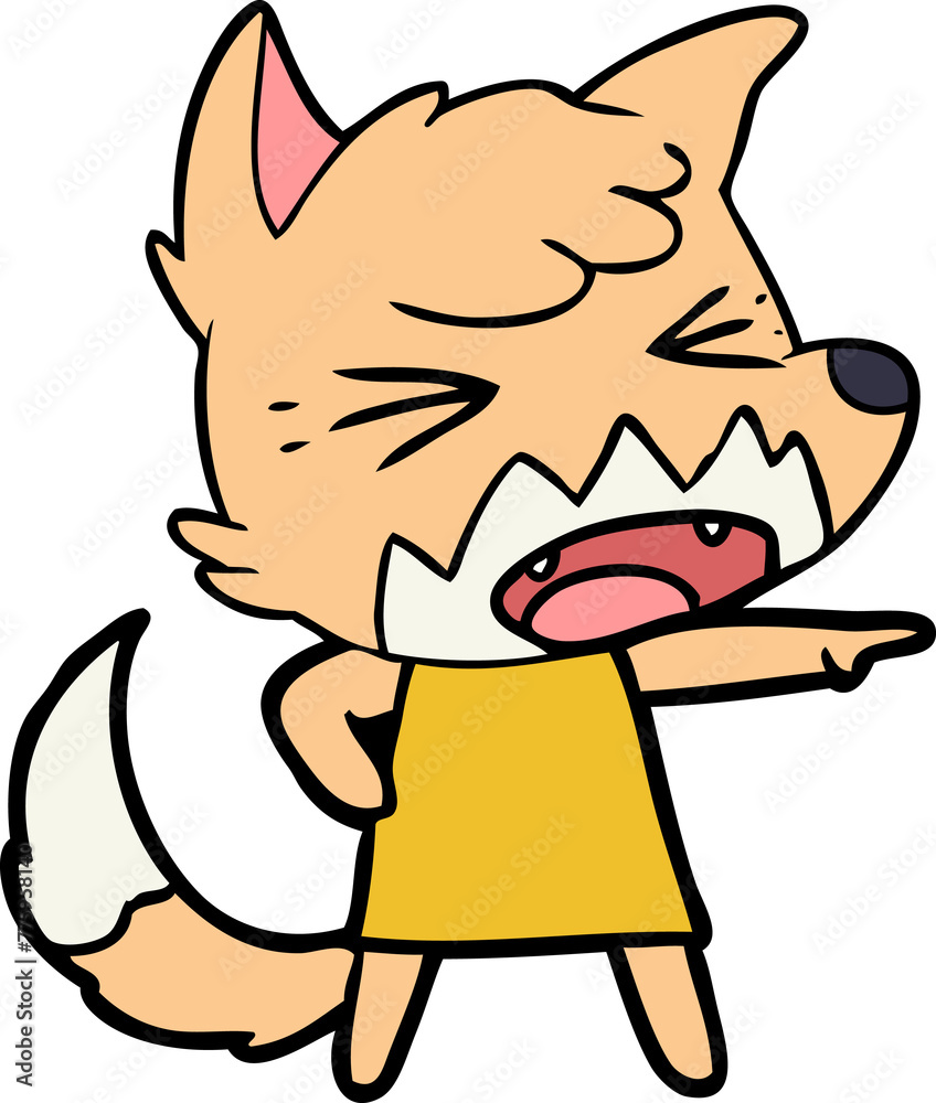 angry cartoon fox angry cartoon fox