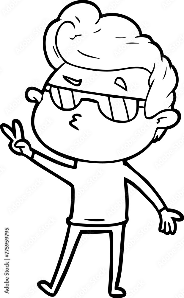cartoon cool guy cartoon cool guy