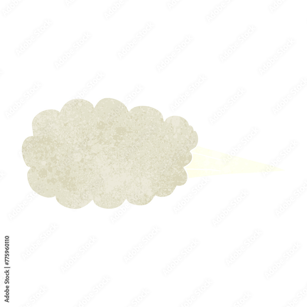 freehand retro cartoon steam blast symbol freehand retro cartoon steam blast symbol