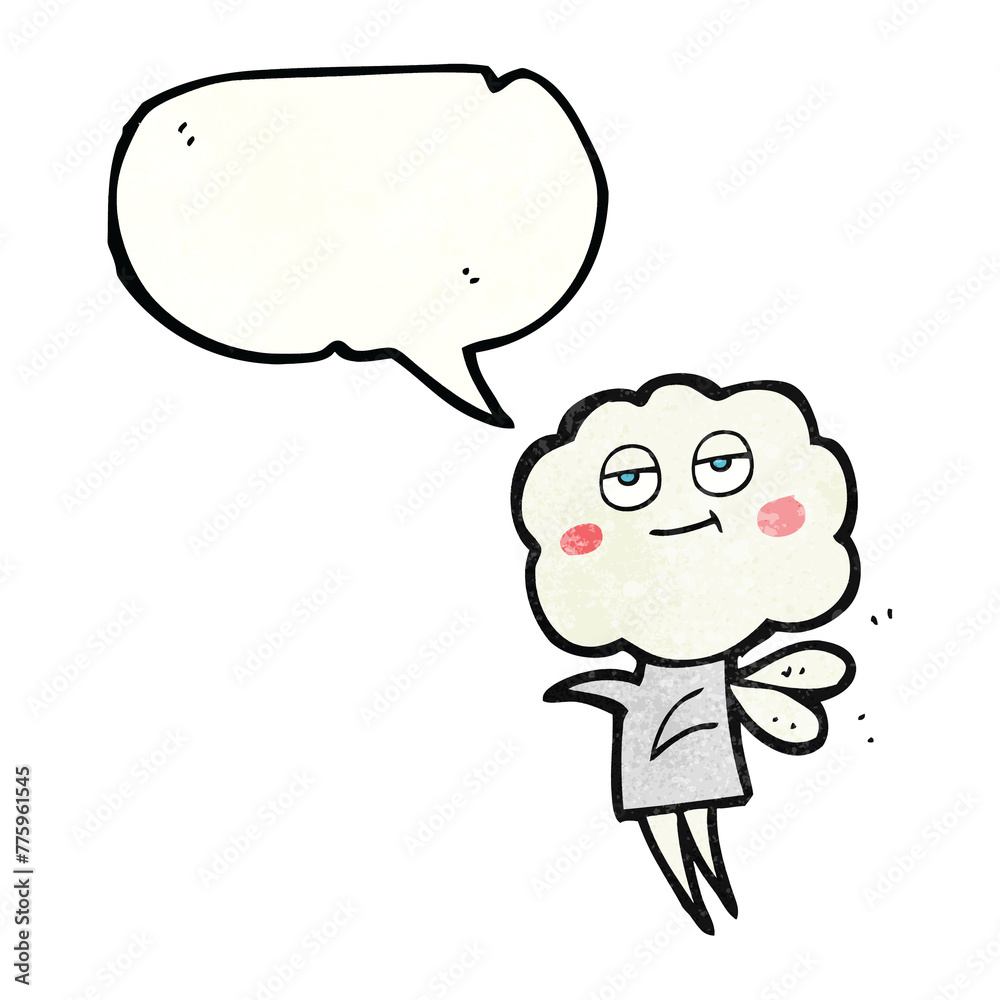 freehand drawn texture speech bubble cartoon cute cloud head imp freehand drawn texture speech bubble cartoon cute cloud head imp