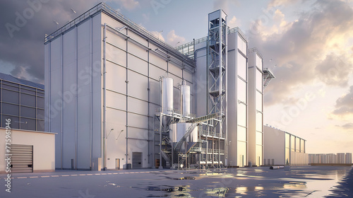 wallpaper of agro storage granary elevator at an agro processing plant for processing drying cleaning and storing agricultural products flour cereals and grain Granary bunkering of bulk cargoes 