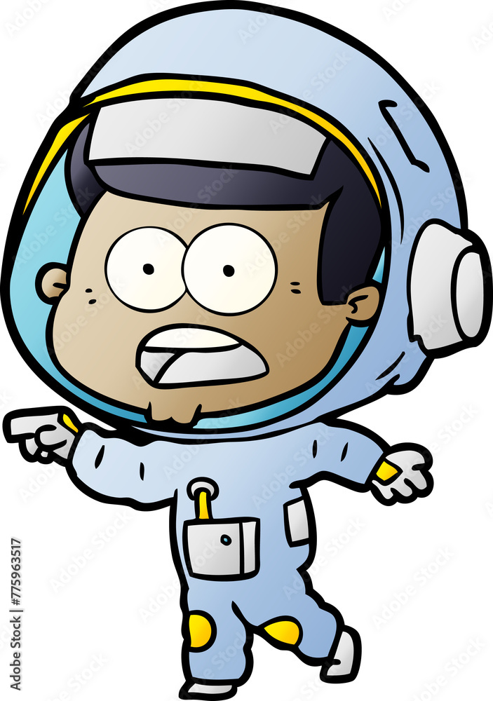 cartoon surprised astronaut cartoon surprised astronaut