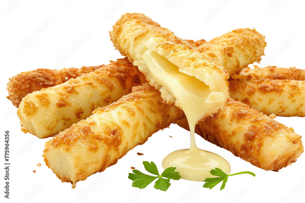 Many Crispy breaded fried cheese sticks, liquid hot cheese dripping out the inside, png, isolated on transparent background, clipart, cutout. Many Crispy breaded fried cheese sticks, liquid hot cheese dripping out the inside, png, isolated on transparent background, clipart, cutout.