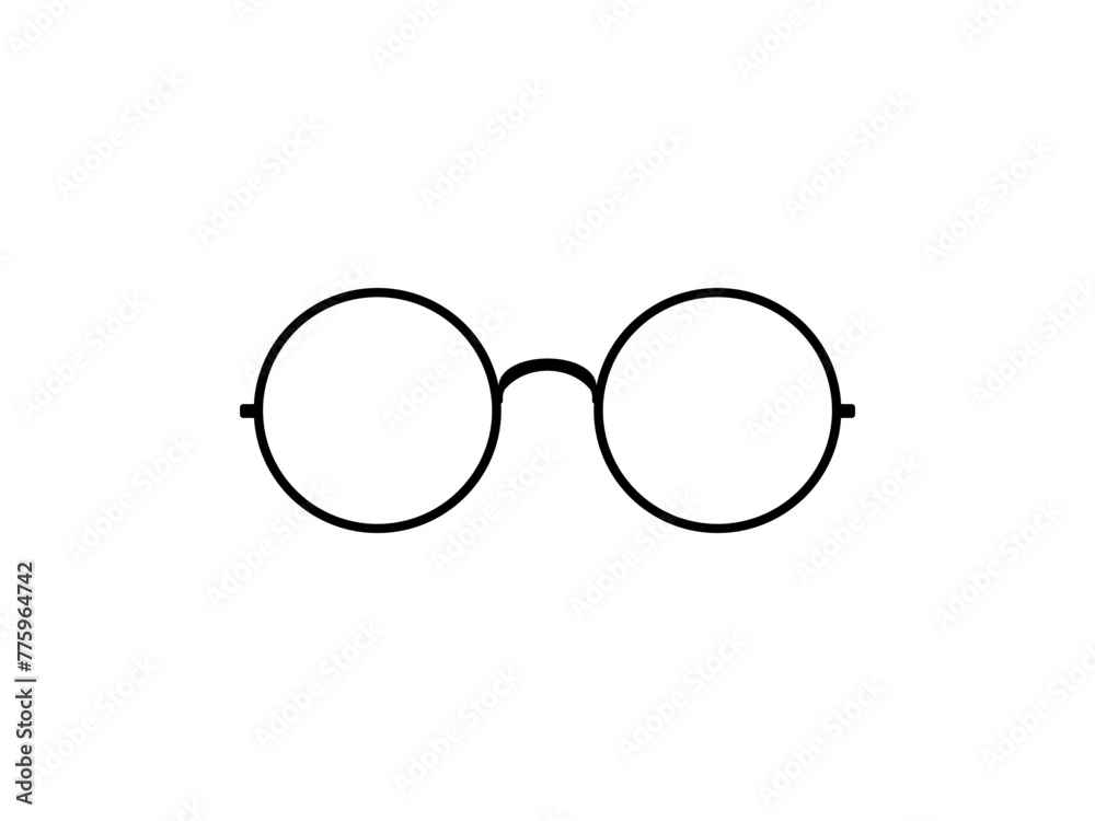 Eye Glasses Silhouette, Front View, Flat Style, can use for Pictogram, Logo Gram, Apps, Art Illustration, Template for Avatar Profile Image, Website, or Graphic Design Element. Vector Illustration Eye Glasses Silhouette, Front View, Flat Style, can use for Pictogram, Logo Gram, Apps, Art Illustration, Template for Avatar Profile Image, Website, or Graphic Design Element. Vector Illustration