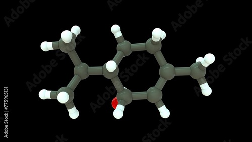 Monoterpene molecule structure 3d Illustration