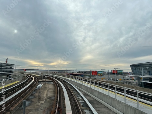 train in the city