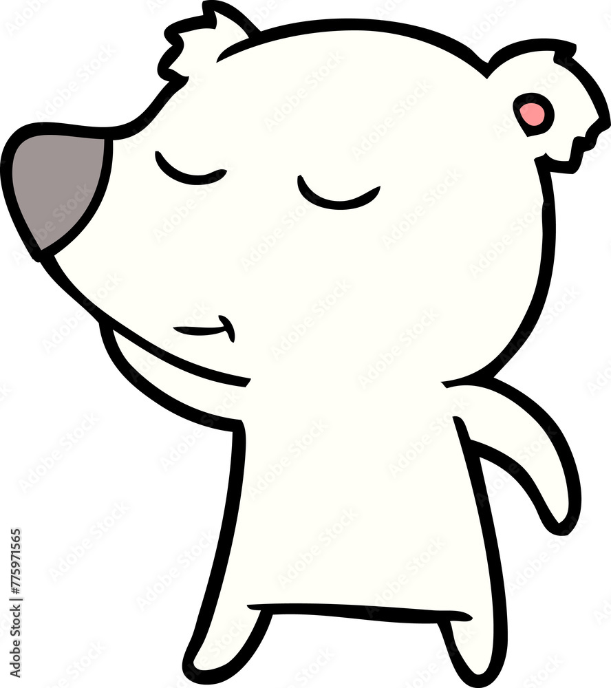 Obraz premium polar bear cartoon