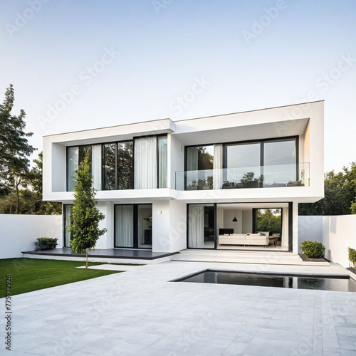 Exterior of a modern house Modern building and architecture © irfan04