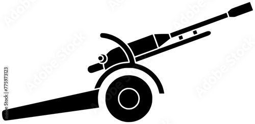 artillery illustration army silhouette cannon logo war icon history outline tourism old battle cannonball fortress military ball ammunition historic shape ancient fort stone for vector graphic