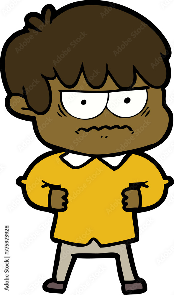 annoyed cartoon boy annoyed cartoon boy