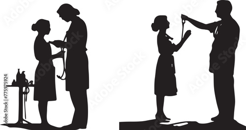 Wallpaper Mural Set of Silhouette         vector illustration. Torontodigital.ca