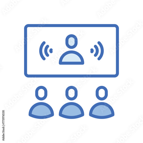 online confrence vector icon