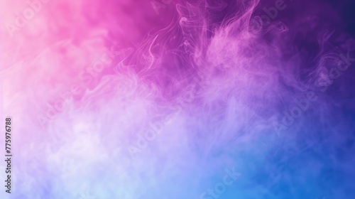 A pink blue mist background with grain, unfocused ambient neon light, and a modern minimal style.