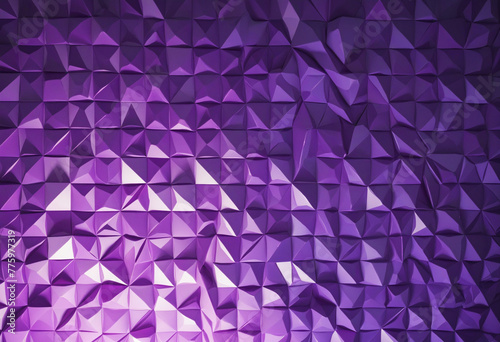 Violet mosaic triangular background bright colors