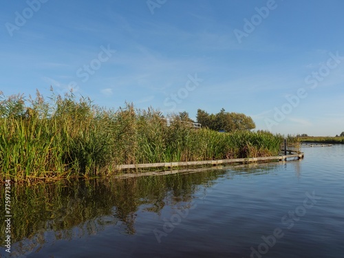 Waterways in Giethoorn, The Netherlands