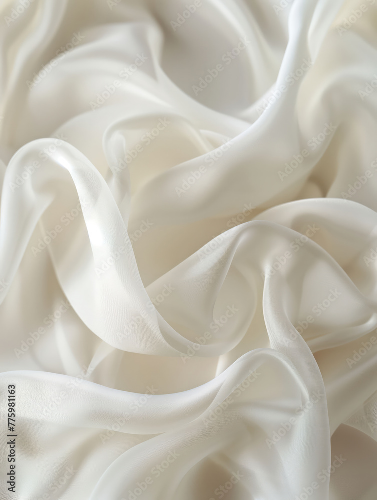 Fototapeta premium White silk background