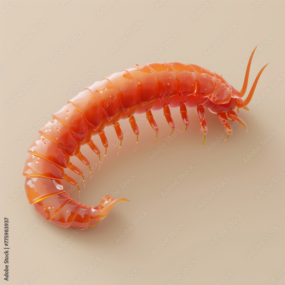 A high-resolution image showing the detailed anatomy of a vibrant red ...