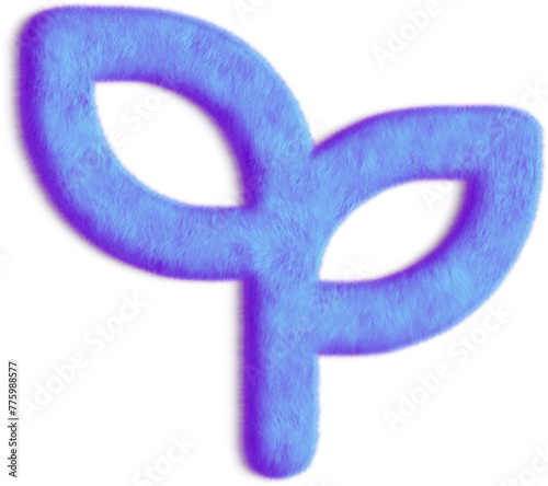Seeding Purple Fluffy Icon