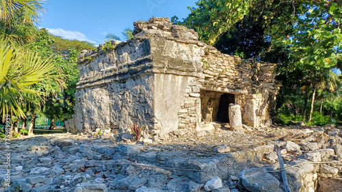 Ruins in Playa del Carmen Archeological Site