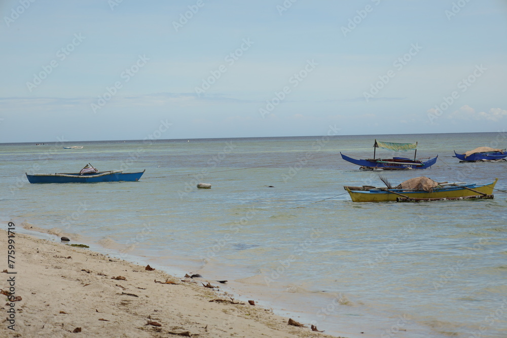 Fishing boat on the beach, Siquijor.