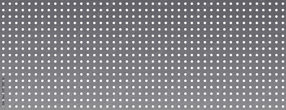 gelochte blanke Metallplatte gelochte blanke Metallplatte