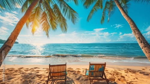 beach setting where chairs are thoughtfully placed on the sandy shore near the sea