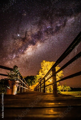 Milky Way appearing in the sky of Mato Grosso do Sul