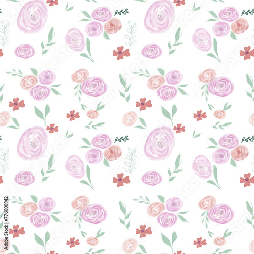 seamless pattern with roses