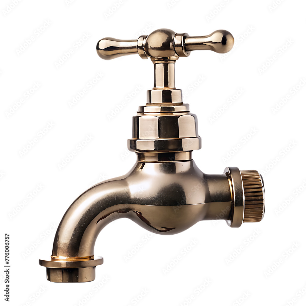 silver basin mixer isolated on a gray background silver basin mixer isolated on a gray background