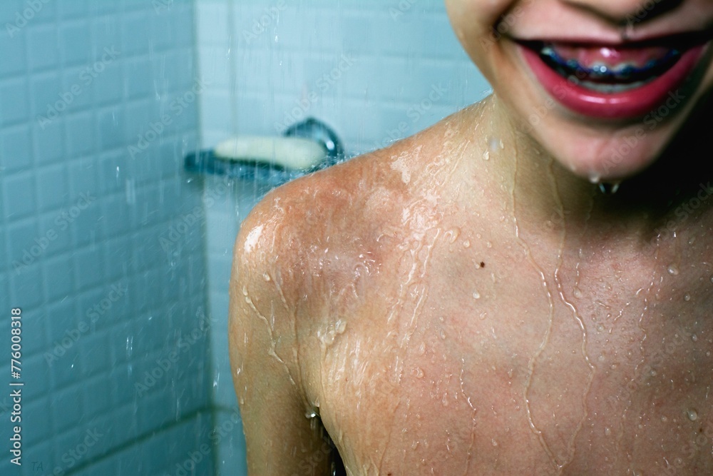 Portrait of a fun and happy boy enjoying his bath Portrait of a fun and happy boy enjoying his bath