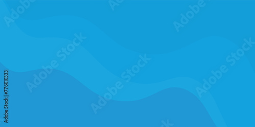 simple blue background. flat blue gradient. wavy background. vector illustration.