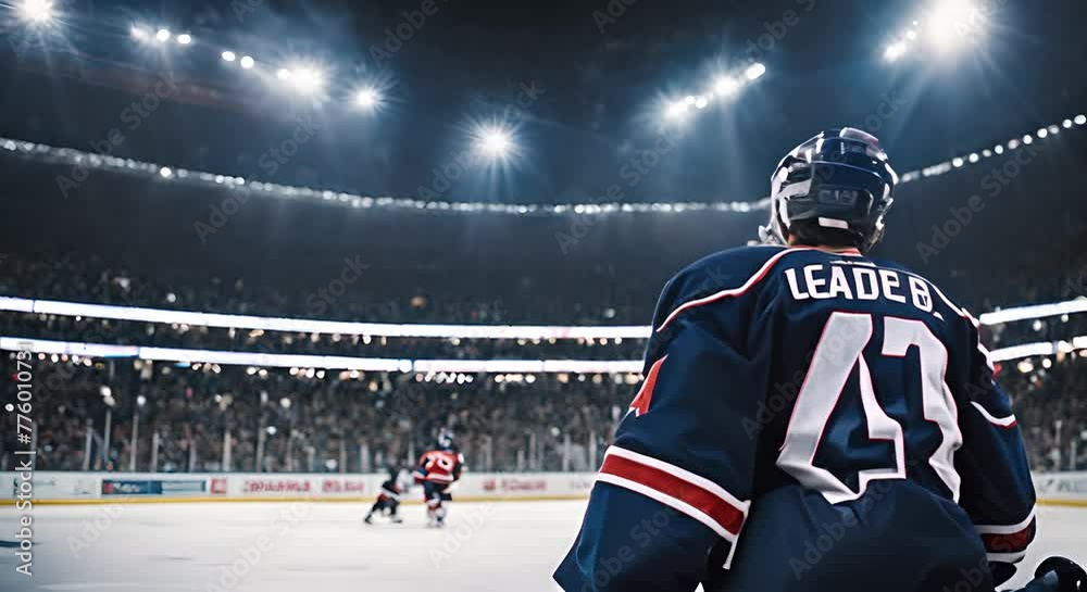 Man Ice hockey player.