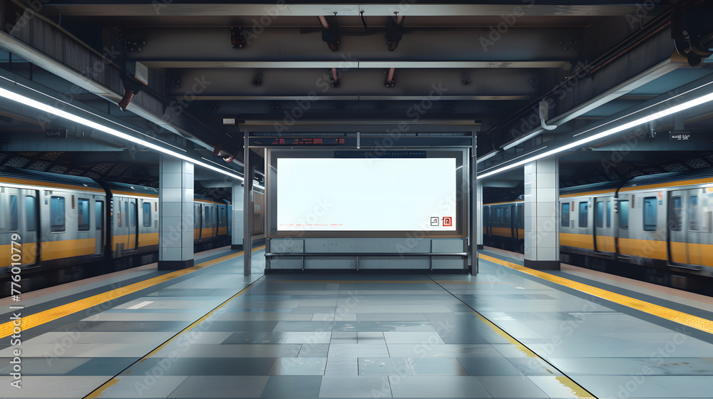 Mock up boards Banners template directory Sign in Subway station Mock up boards Banners template directory Sign in Subway station