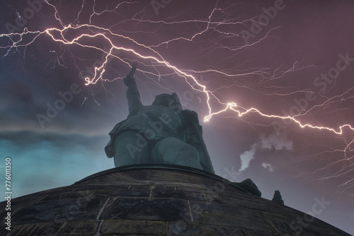 Das Hermannsdenkmal im Teutoburger Wald Deutschland  photo