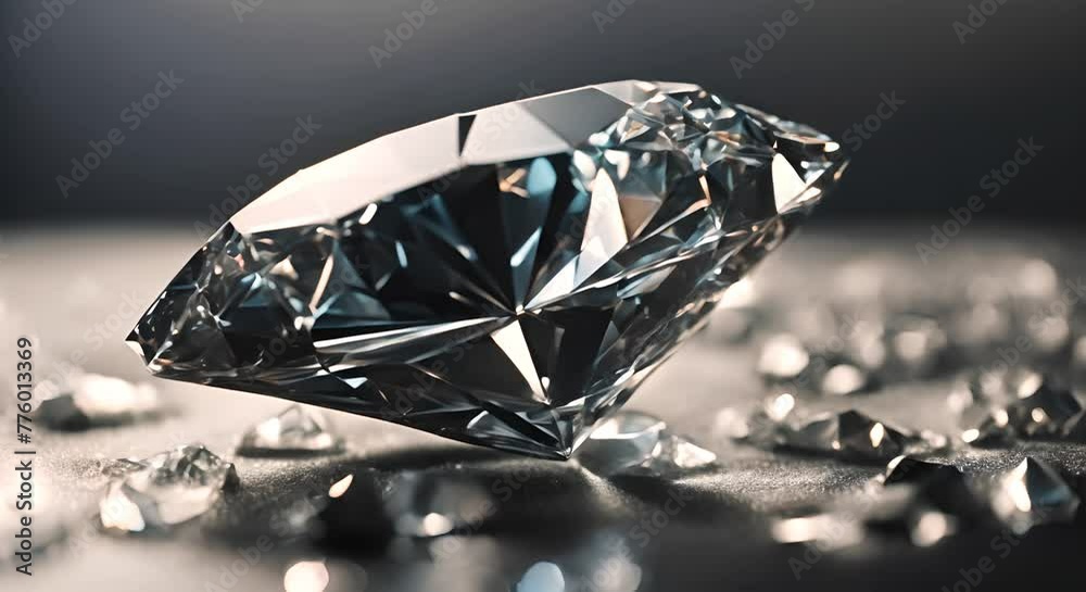 Close up of a diamond.