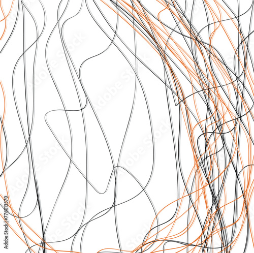 Black and golden lines, like a tangled web, form a texture.
