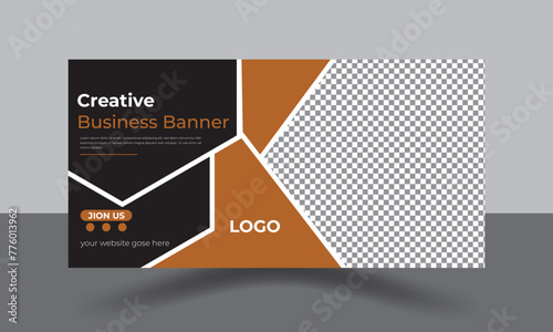 elegant business web banner design tamplate.