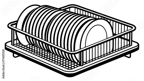 Dish rack and svg file