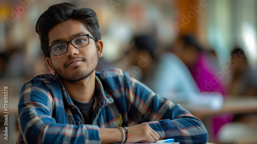 portrait of a person looking at the camera set