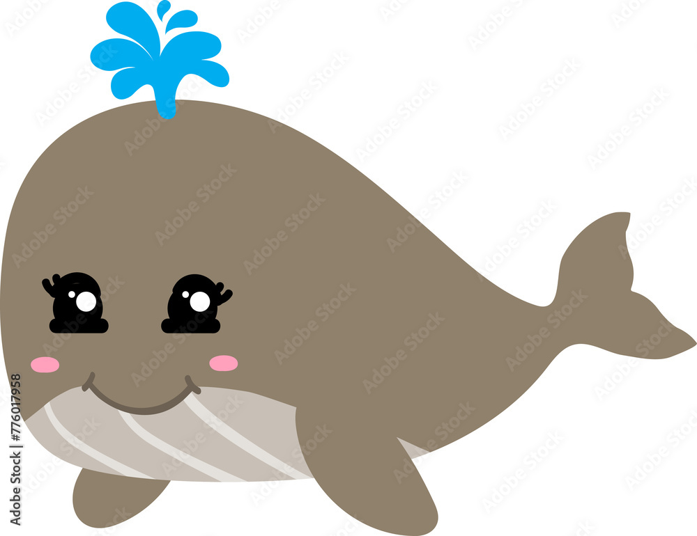 cute whale cartoon, sea animal cute whale cartoon, sea animal