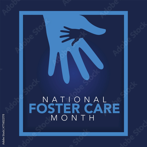 vector graphic of national foster care day good for national foster care day celebration. flyer design illustration. a time to recognize that we can each play a part in enhancing the lives of children