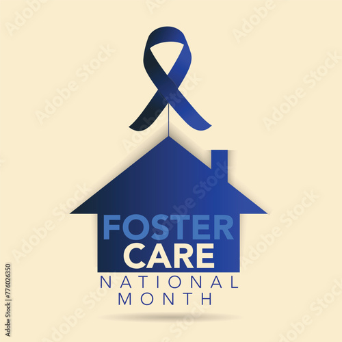 vector graphic of national foster care day good for national foster care day celebration. flyer design illustration. a time to recognize that we can each play a part in enhancing the lives of children