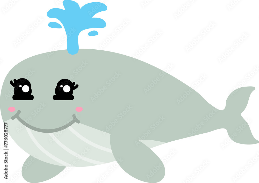 cute whale cartoon, sea animal cute whale cartoon, sea animal