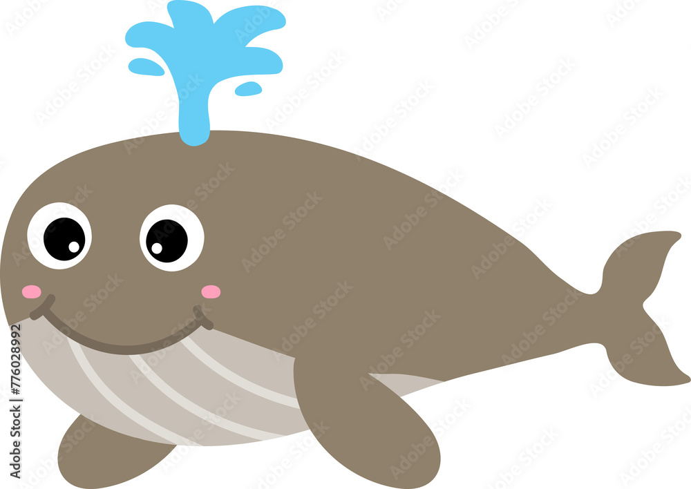 cute whale cartoon, sea animal cute whale cartoon, sea animal