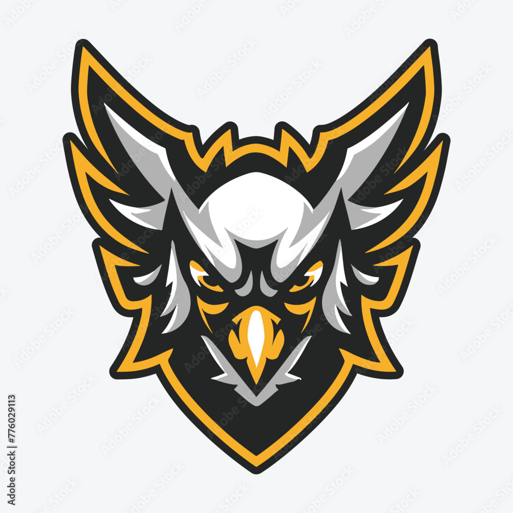 Obraz premium classic eagle vector logo template for branding