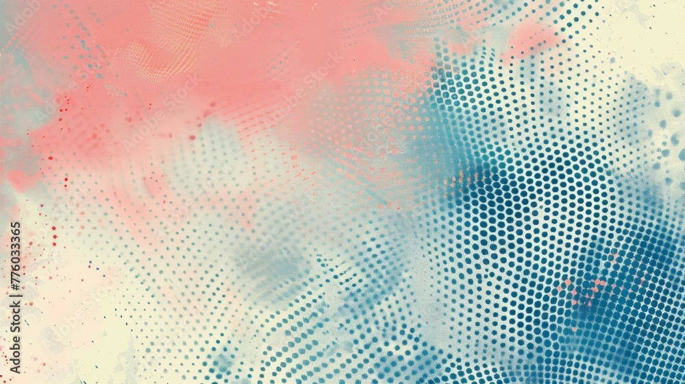 Obraz premium Abstract Pastel Halftone Wave Background