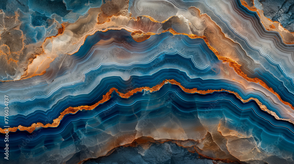 Obraz premium Gradient surface of agate rock.